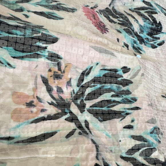 H&M Sequined Midi Skirt Floral Patterns - Picture 3 of 4